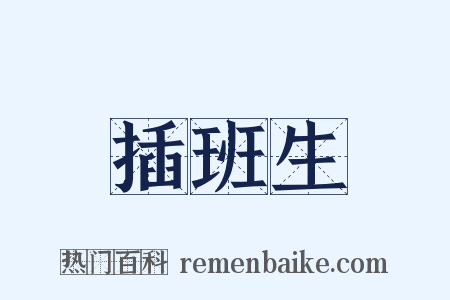 插班生是什么意思的图片